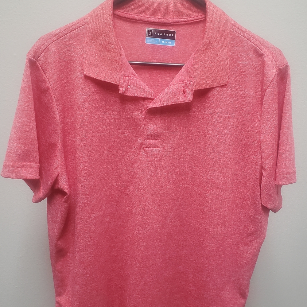 PGA Tour Men's Red Polo Shirt